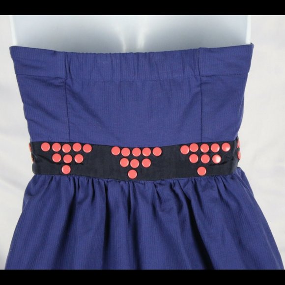 Anthropologie Blue Fairy Cake Dress By Floreat Size 2 - Picture 11 of 13